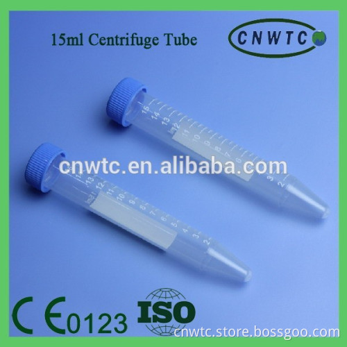 Disposable 15ml centrifuge tube conical bottom